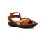 Country Sandalia Casual Cuero Tiras Combinada Cruzadas Rosado-mix