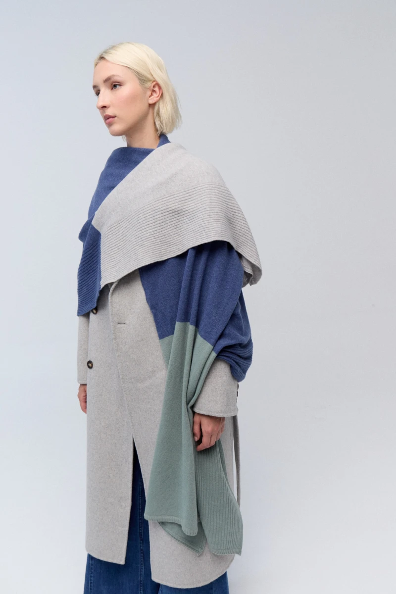 Ruana York Celeste