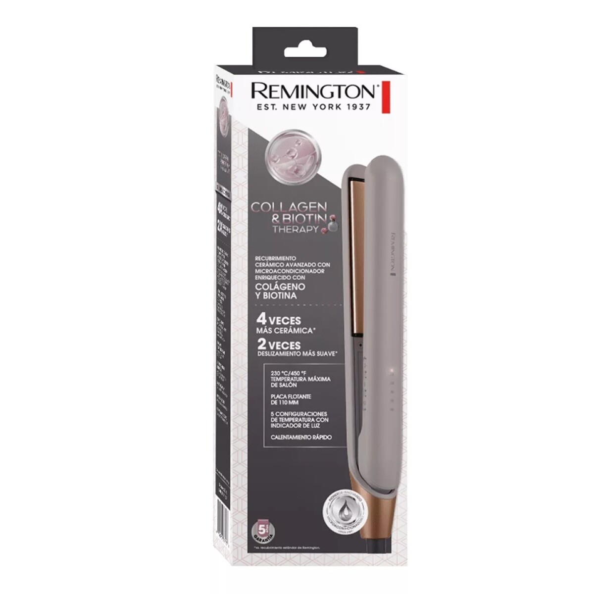 Plancha Alisadora Remington S31 Collagen Biotin Therapy 