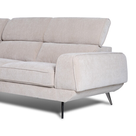 Rinconera Versatile - Tela Microfibra - Chaise Izquierdo 6686-4 Beige