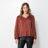 Blusa Satinada MARRON