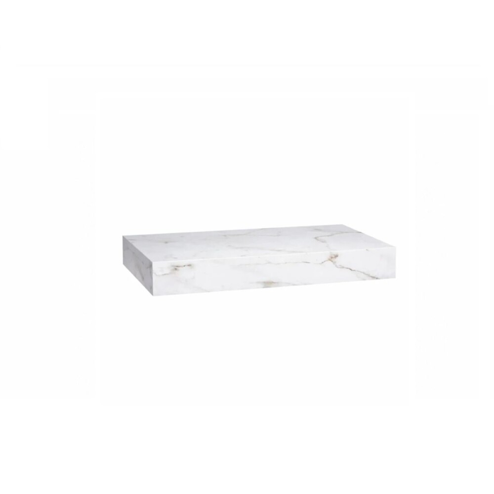 Mueble de baño suspendido en porcelanato Peri Blanco marmolado Pulido 80 cm sin bacha Mueble De Baño Suspendido En Porcelanato Peri Blanco Marmolado Pulido 80 Cm Sin Bacha