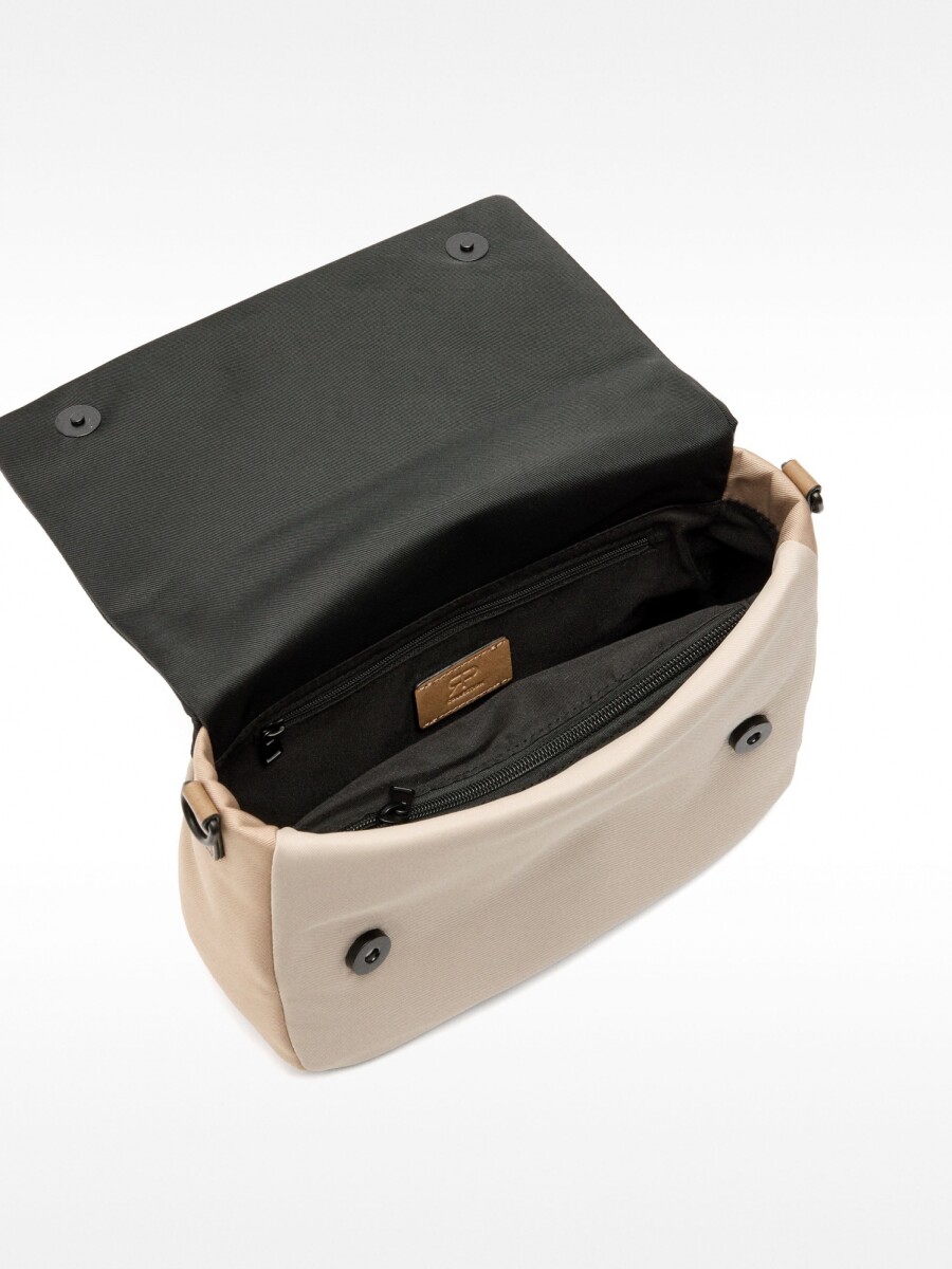 Bolso Bandolera Color Block negro