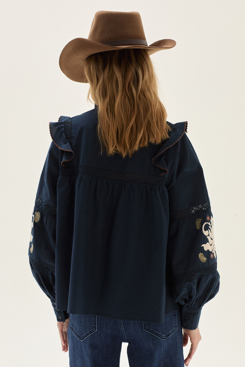 Blusa Noctis Azul Marino