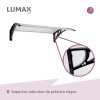 Alero Policarbonato Transparente Y Soporte Negro 1.2 X 1.0 M Blanco