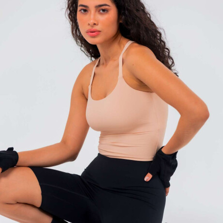 Remera Ztek Soltic Top de Mujer crema