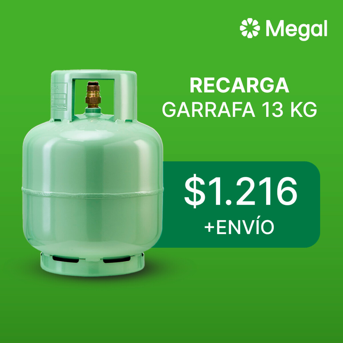 Recarga de garrafa 13 kg 