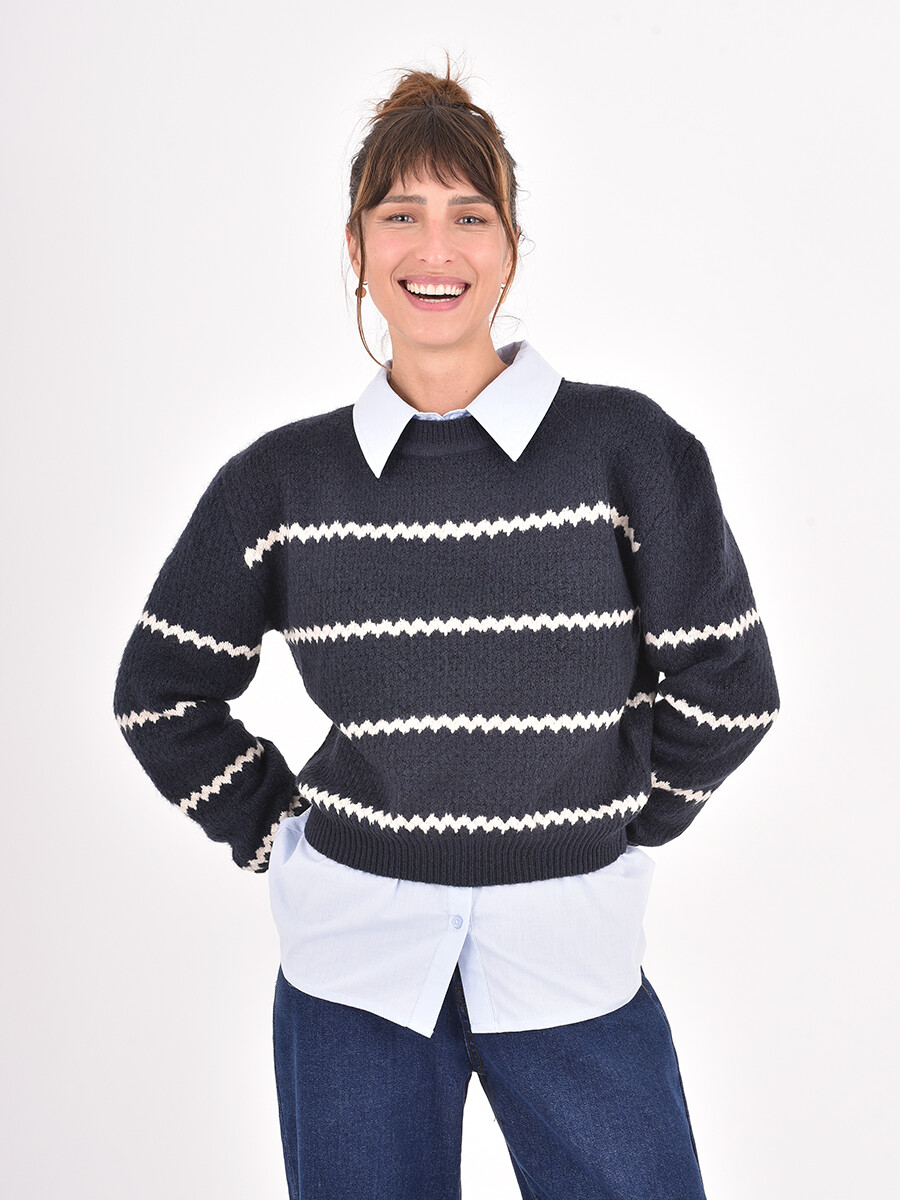 BUZO CARMELA - AZUL OSCURO 