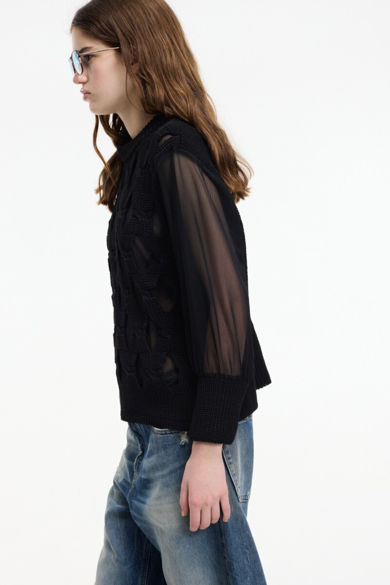 BLUSA TRICOT Negro