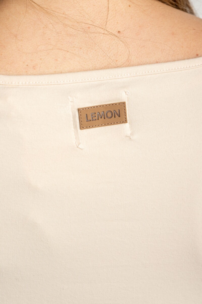 Remera Algodón Elastano Nácar