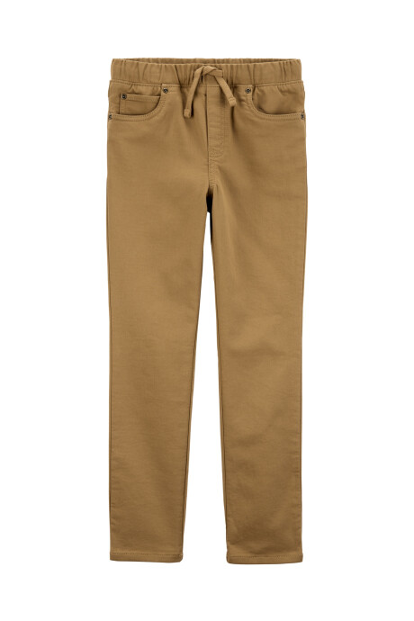 Pantalón jean con cordón Sin color