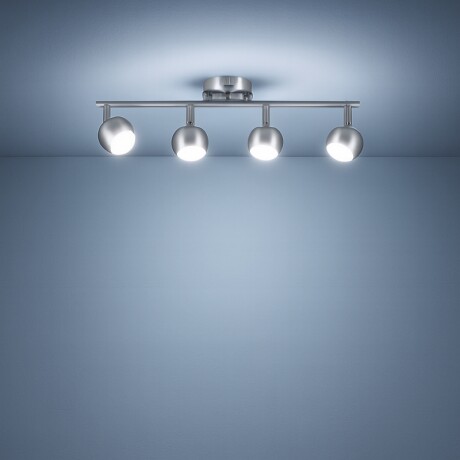 LUMINARIA GINA X4 Luminaria de Adosar Gina Cuadruple Orientable Nickel