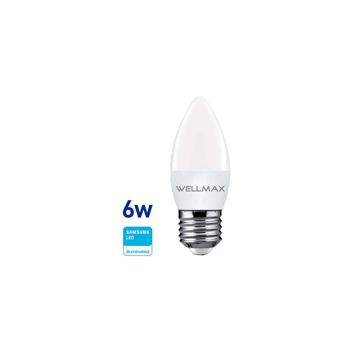 Lampara led Vela 6w E27 Bco Fria Wellmax 