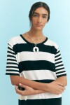 PREVENTA Vestido rayado algodon negro