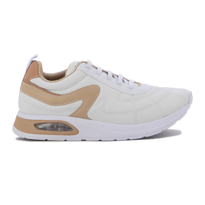 Championes Comfortflex Mujer Blanco-almendra