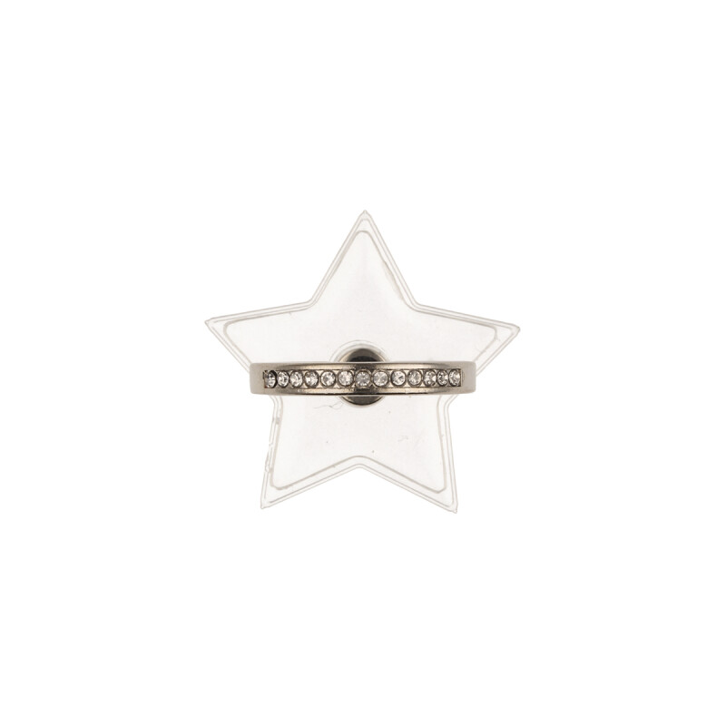 Anillo soporte para celular diseño estrella transparente con brillos Anillo Soporte Para Celular Diseño Estrella Transparente Con Brillos