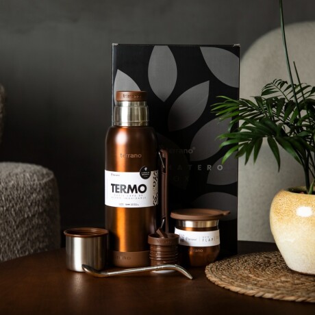 Kit Matero Terrano Box con Termo 1LT y Mate COBRE