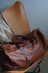 Weekender Bag Caramel Blue Zip