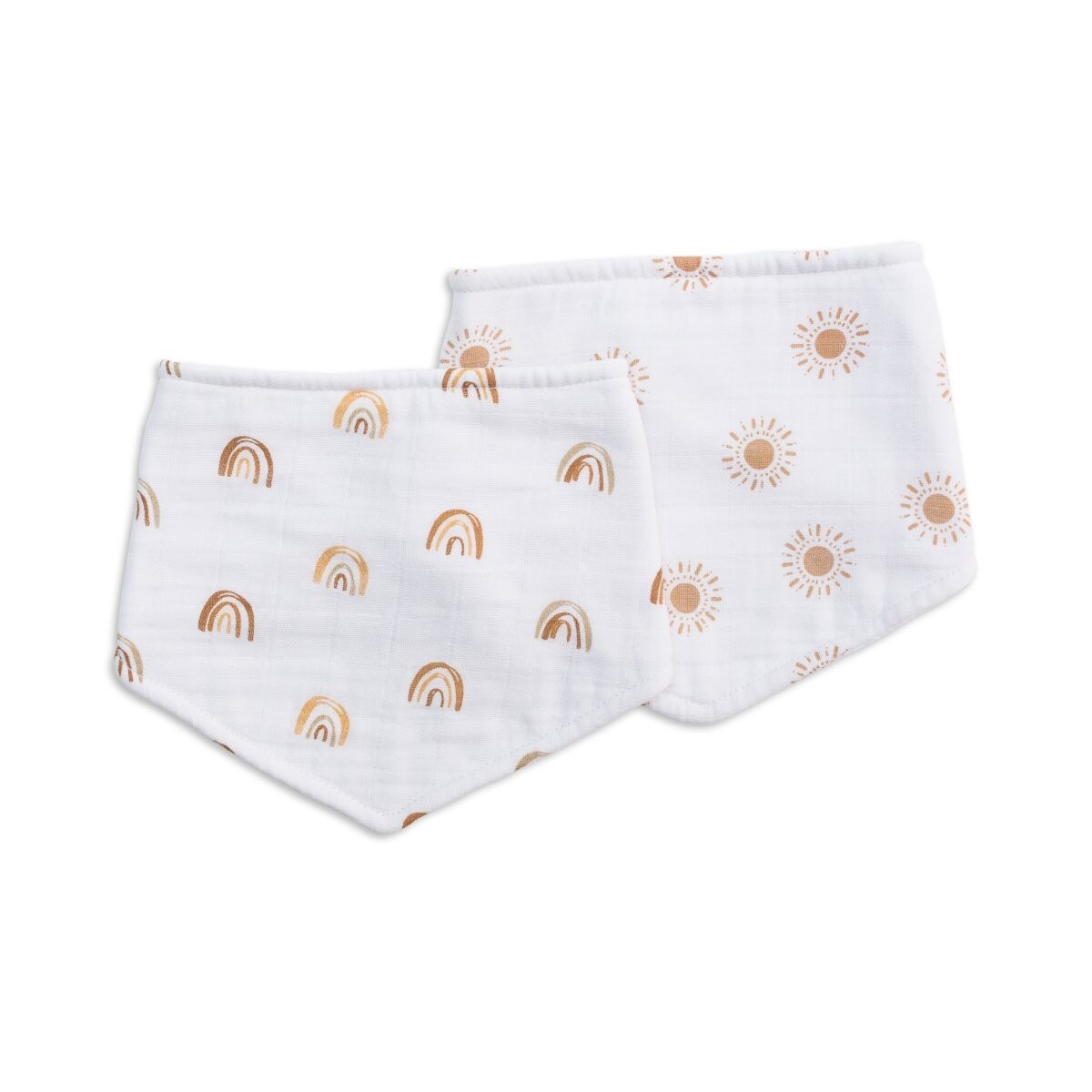 Set x2 babero bandana - Rainbow & Suns 