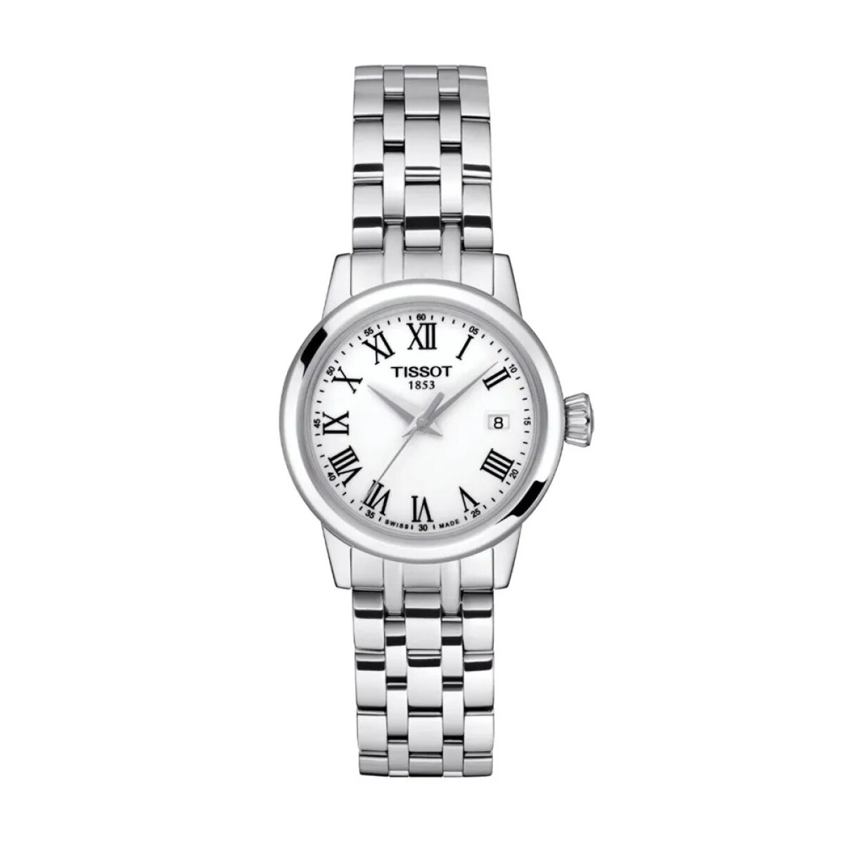 Reloj Tissot CLASSIC DREAM Lady T1292101101300 en acero con esfera blanca para mujer - Gris 