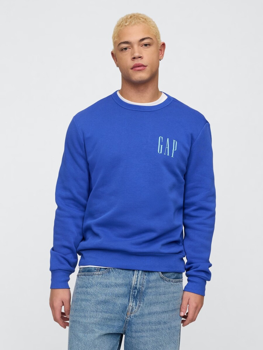 Buzo Deportivo Logo Gap Hombre - Dazzling Blue 183949Tc 