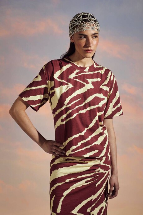 Remera Simone Red Cebra Remera Simone Red Cebra