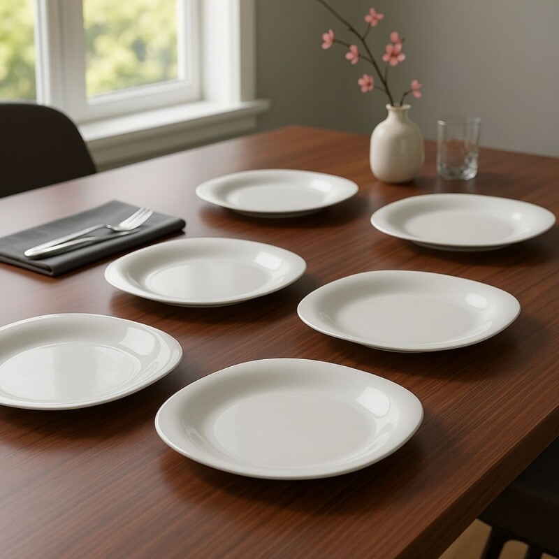 Set x6 Platos llanso 28cm BLANCO