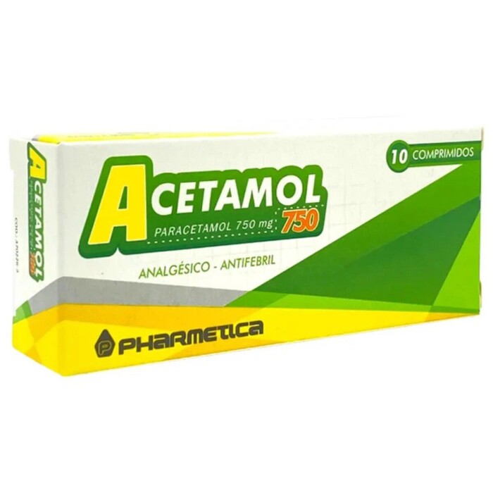 ACETAMOL 750 CJ X 10 COMP. única