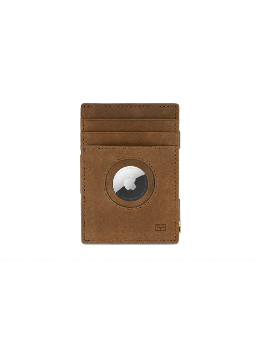 ESSENZIALE MAGIC AIRTAG WALLET - BRUSHED BROWN 