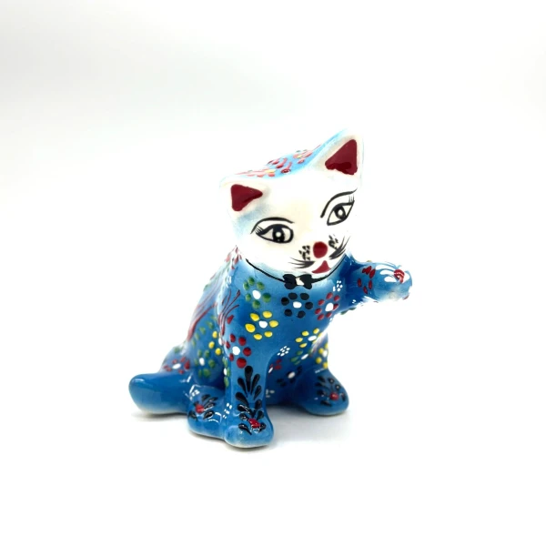 Gato de cerámica Celeste