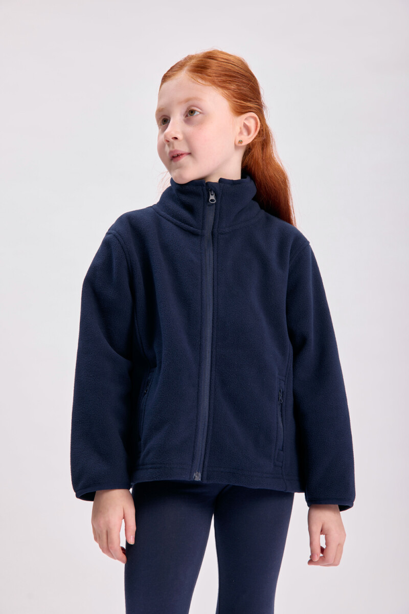 Campera polar Azul