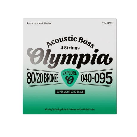 Encordado Bajo Acústico Olympia Explore 80/20brz 040-09 Encordado Bajo Acústico Olympia Explore 80/20brz 040-09