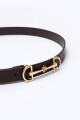 Cinturón doble hebilla chocolate