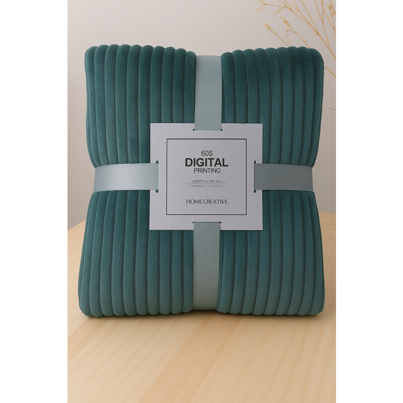 Manta Frazada Polar Suave Invierno 1 plazas Abrigada Verde