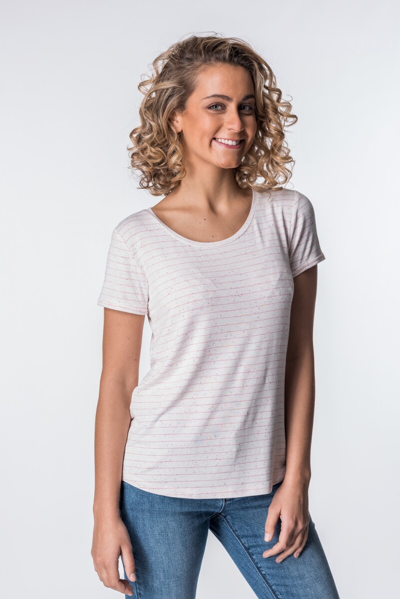 T-shirt Rosa - Blanco 