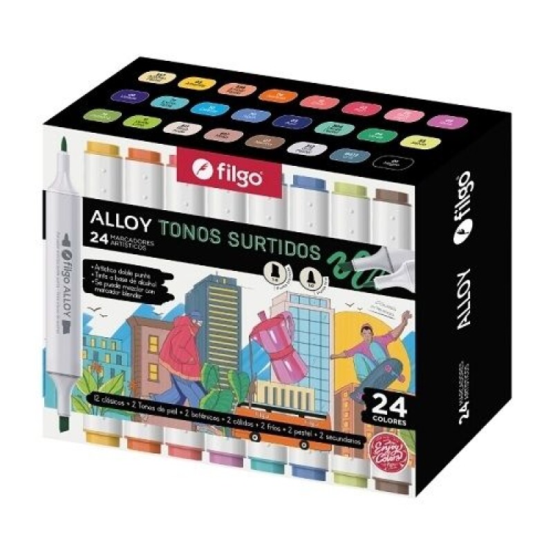 Filgo Marcador Artistico Alloy 24 Surtido Filgo Marcador Artistico Alloy 24 Surtido