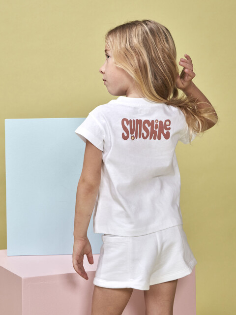 Camiseta Print Camp Blanco