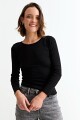 Sweater hilo metálico NEGRO