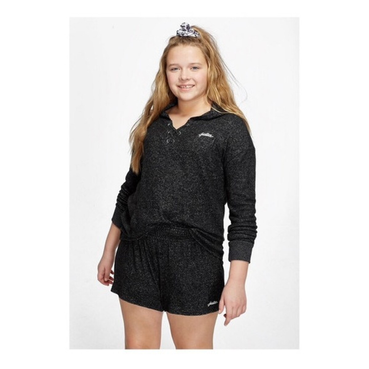 Short deportivo para niña Justice - Negro 