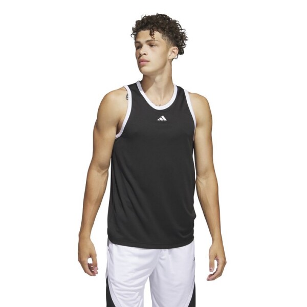 Musculosa Adidas Legends Basket 3 Rayas Negro