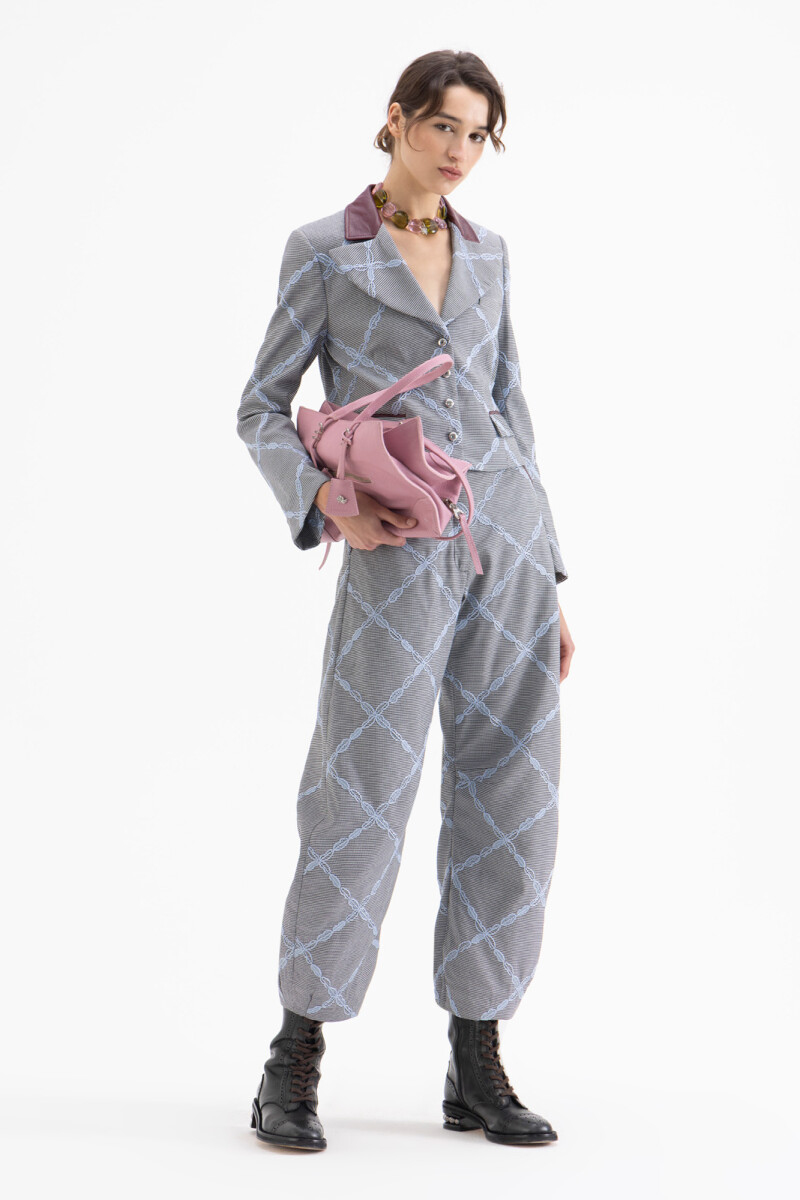 CHAQUETA OXFORD Celeste