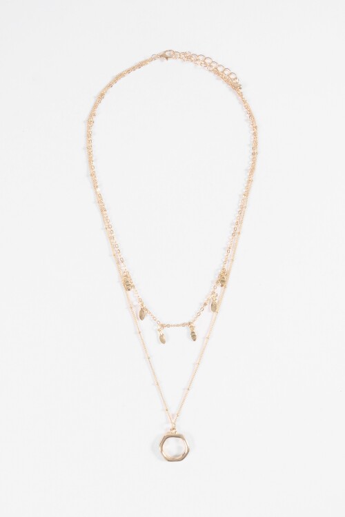 Collar cadena dijes dorado