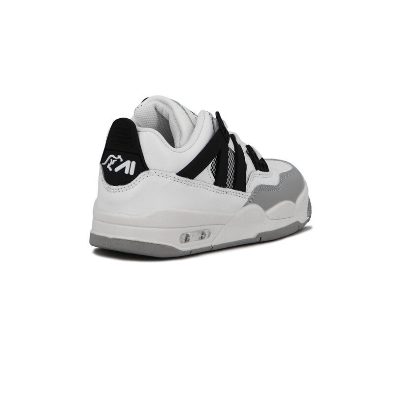 Austral Casual Niños C/cordones-baby Blanco-negro