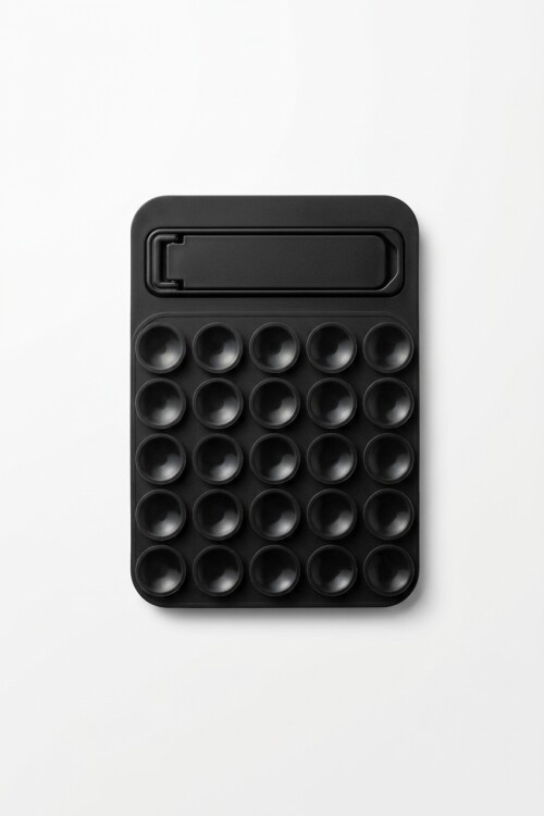 Ventosa de silicona para celular negro