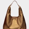 Bolso The Shopping En Cuero Graneado Metalizado Metalizado