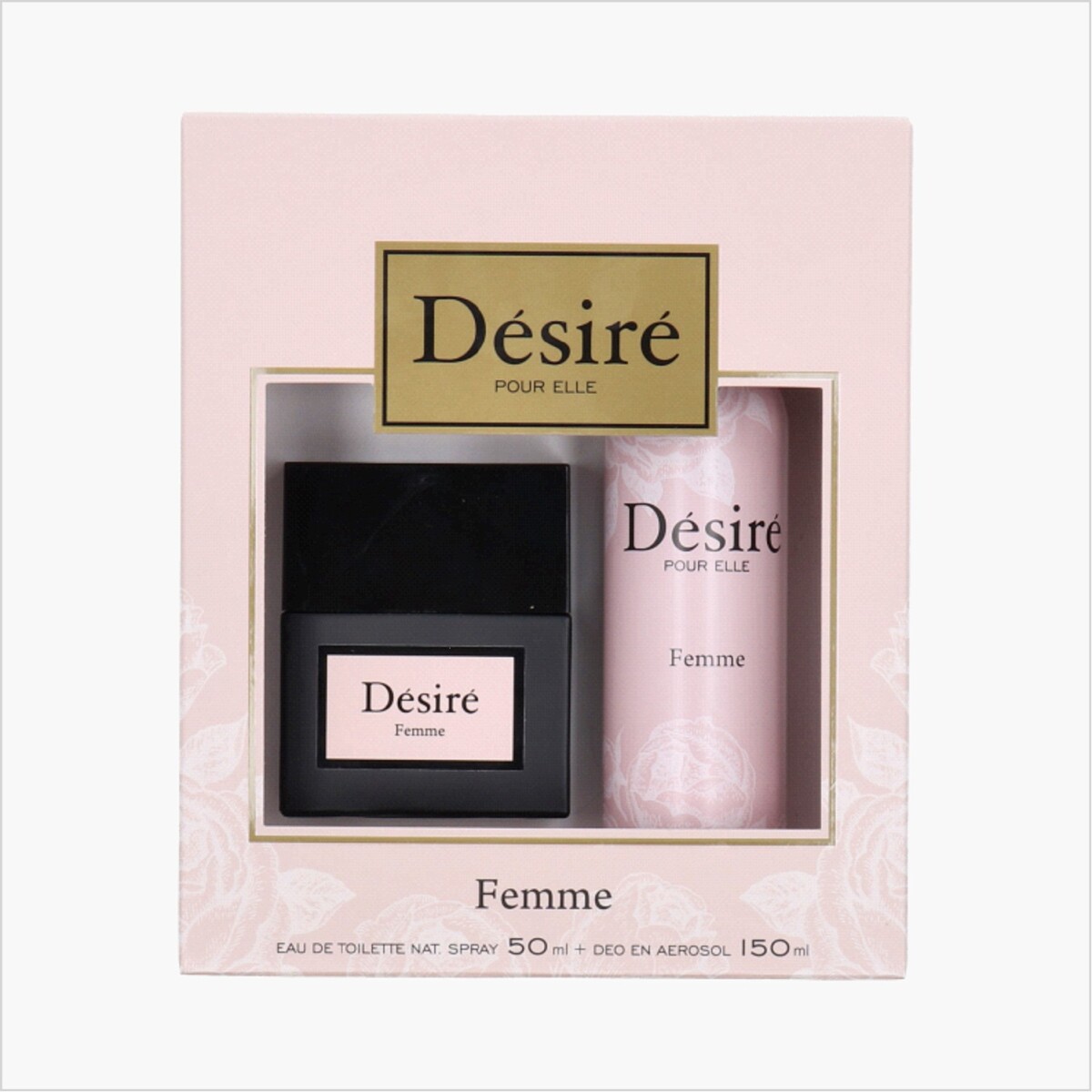 Pack Perfume Desire Femme 50ml + Desodorante en Aerosol 150ml 