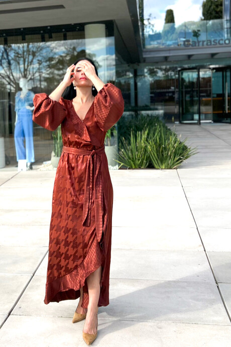 Vestido Nantes Marron ocre