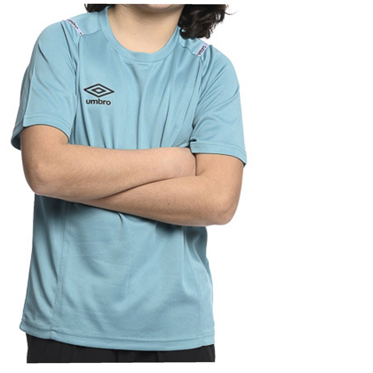 Remera Infantil Umbro Taped Junior - Verde - Negro - Blanco 