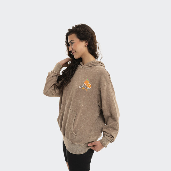 Canguro Reef W Hoodie Marron