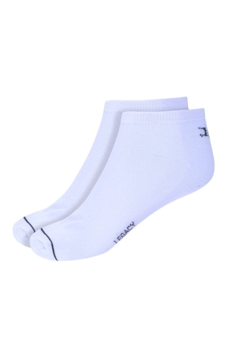 SOQUETE FINO - PACK X 3 - Blanco 